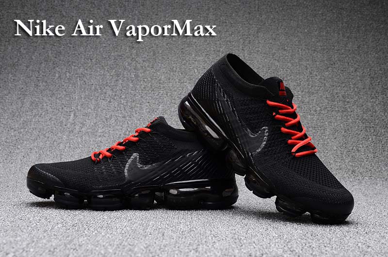 Nike Air VaporMax 2018 Men\'s Running Shoes Black Red
